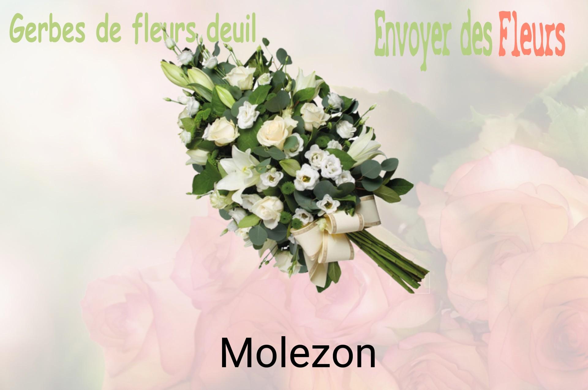 Gerbe de fleurs de deuil livrée à Molezon